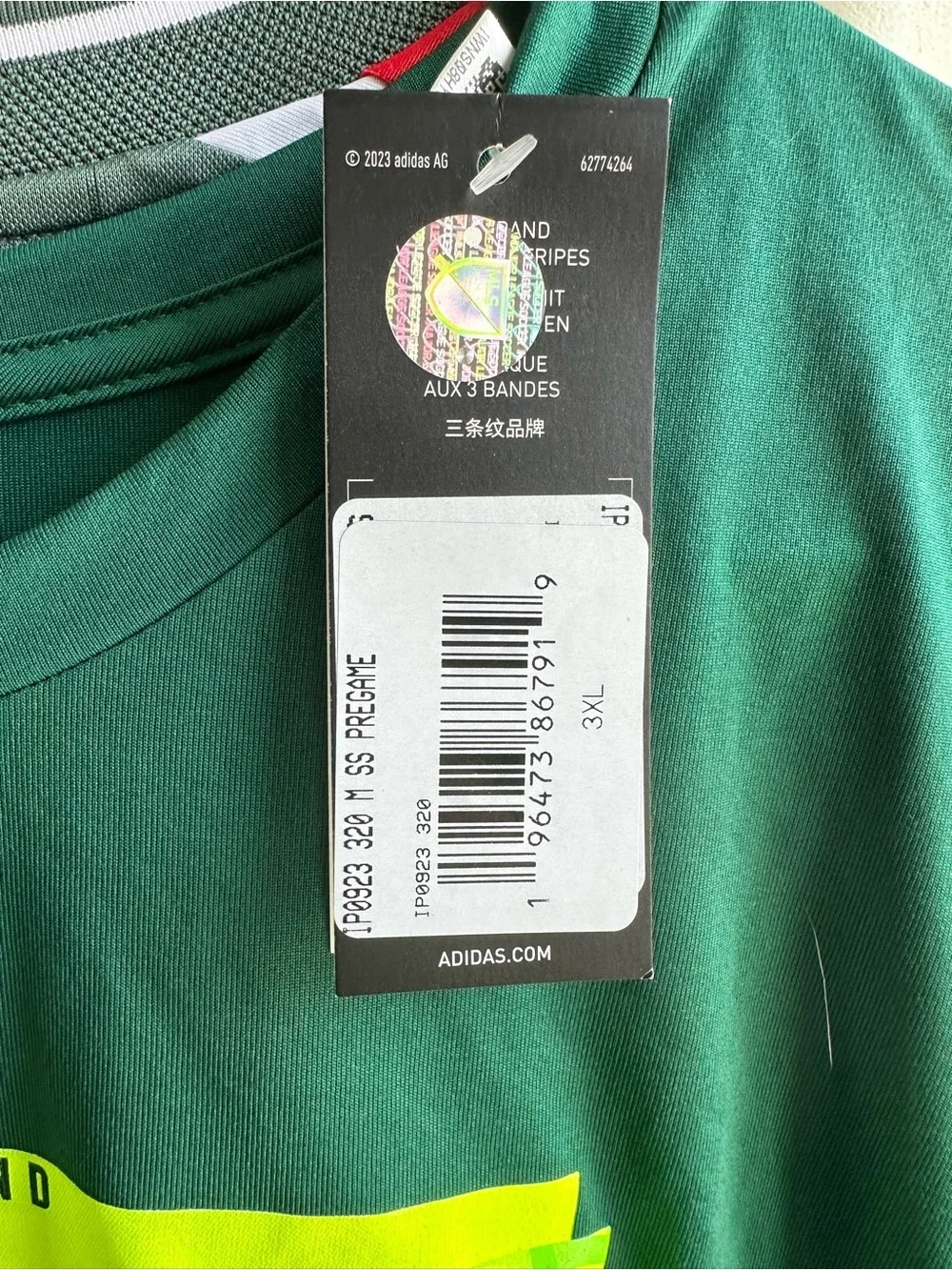adidas MLS Portland Timbers Graphic Tee with Neon Yellow Logo